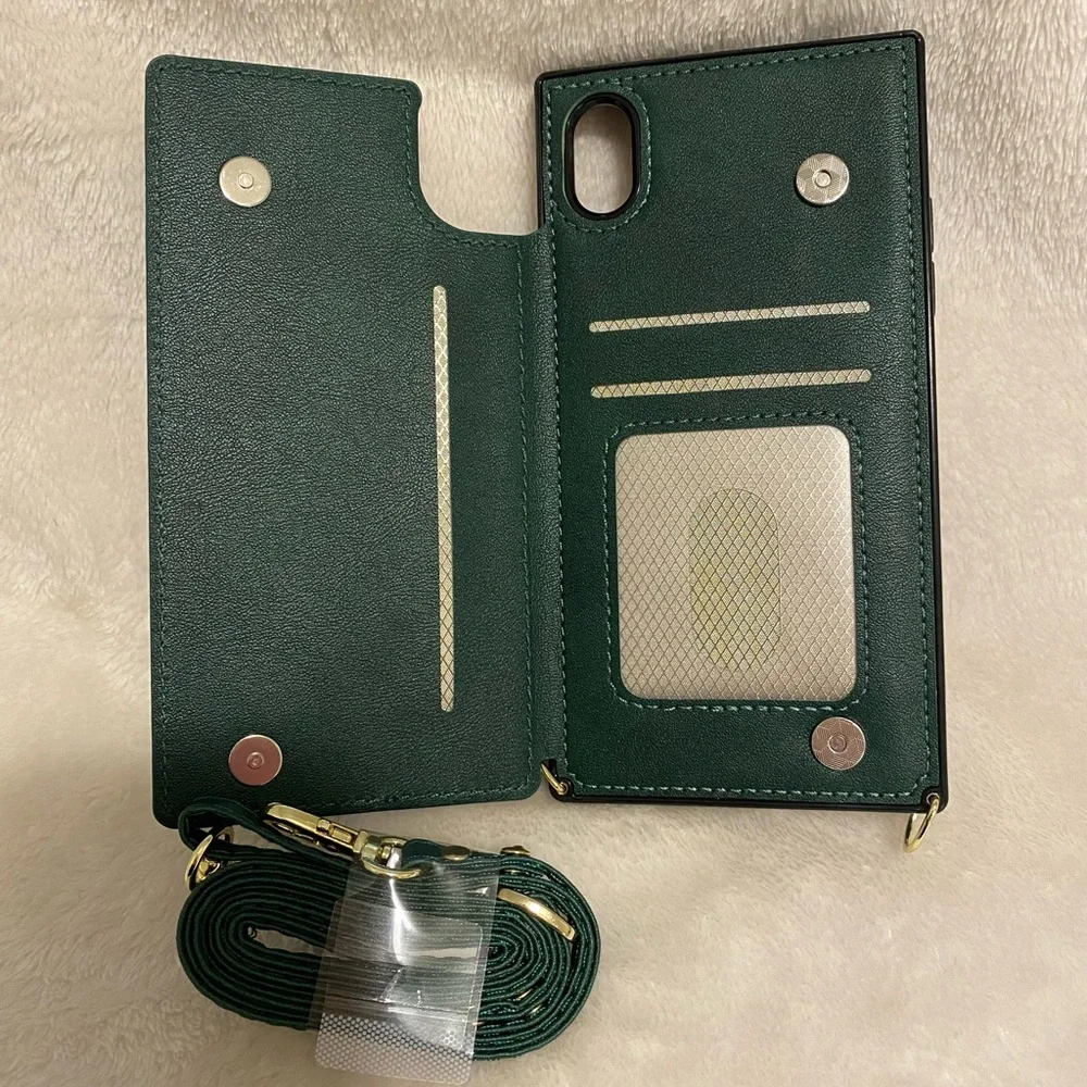 🌸 Green Crossbody Phone Wallet - Picture 4 of 8